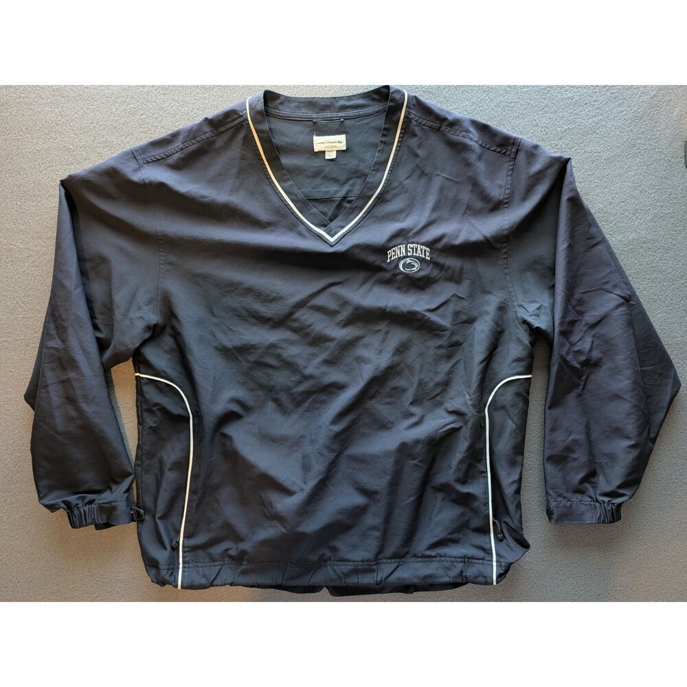 Cutter & Buck Penn State Nittany Lions XL Navy V-Neck Pullover Windbreaker PSU